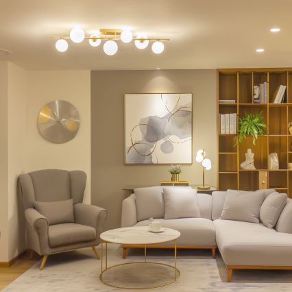 Brilagi - LED Nadgradni luster MILLA 7xG9/3W/230V zlatna/bijela