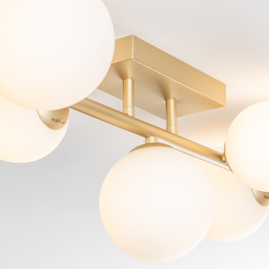 Brilagi - LED Nadgradni luster MILLA 7xG9/3W/230V zlatna/bijela