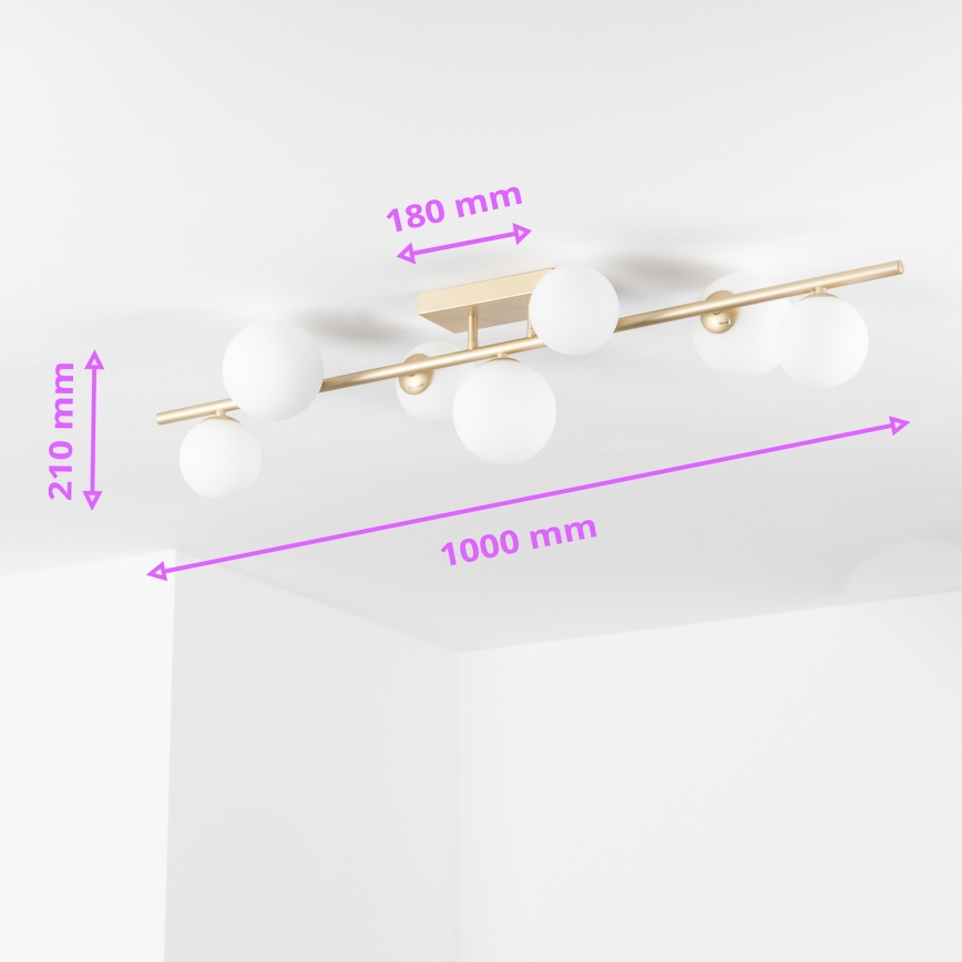Brilagi - LED Nadgradni luster MILLA 7xG9/3W/230V zlatna/bijela