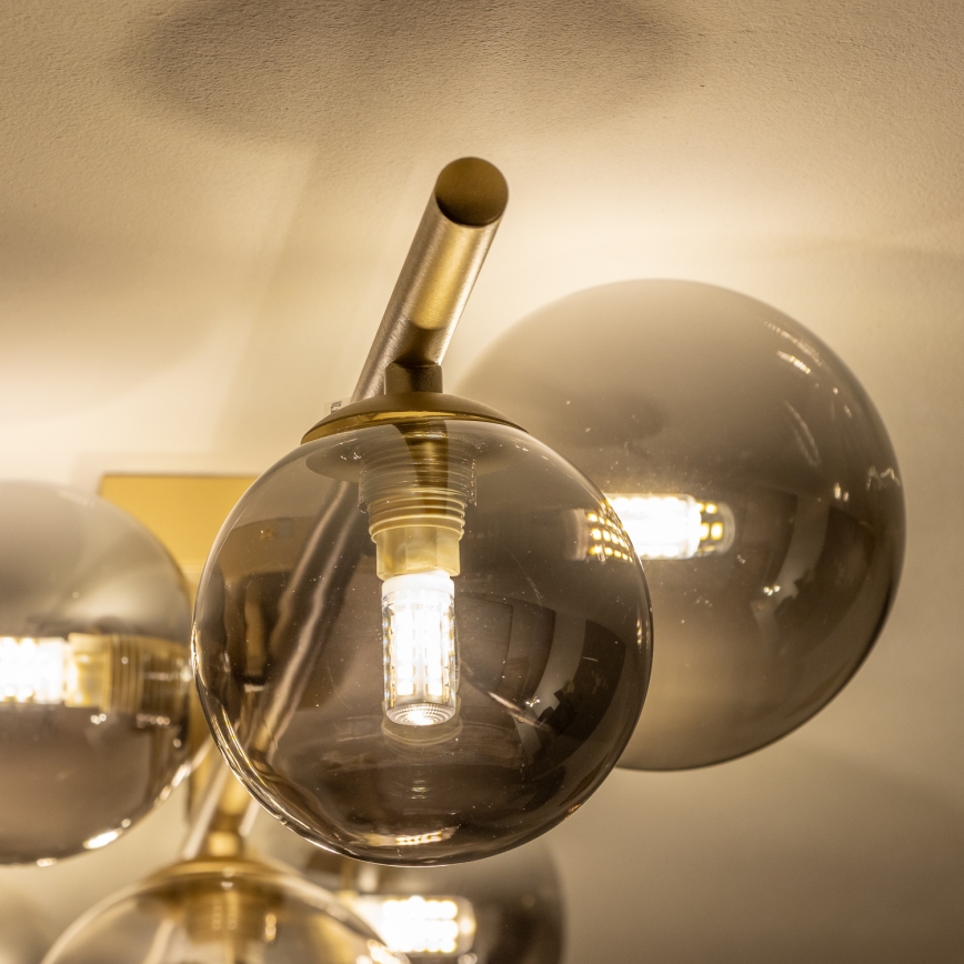 Brilagi - LED Nadgradni luster MILLA 7xG9/3W/230V zlatna/dimna