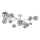 Brilagi - LED Nadgradni luster MISTEL 15xG9/3W/230V sjajni krom/dimna