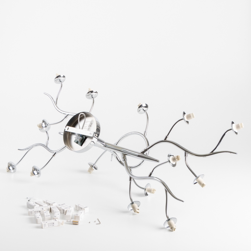 Brilagi - LED Nadgradni luster MISTEL 15xG9/3W/230V sjajni krom/dimna