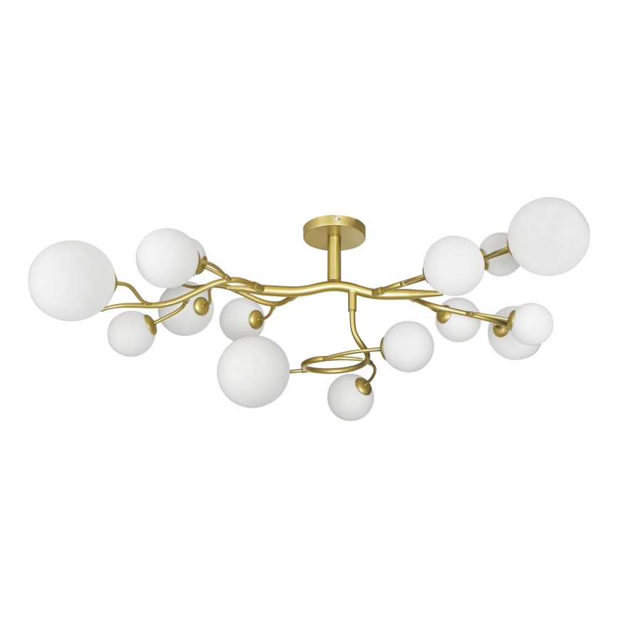 Brilagi - LED Nadgradni luster MISTEL 15xG9/3W/230V zlatna/bijela