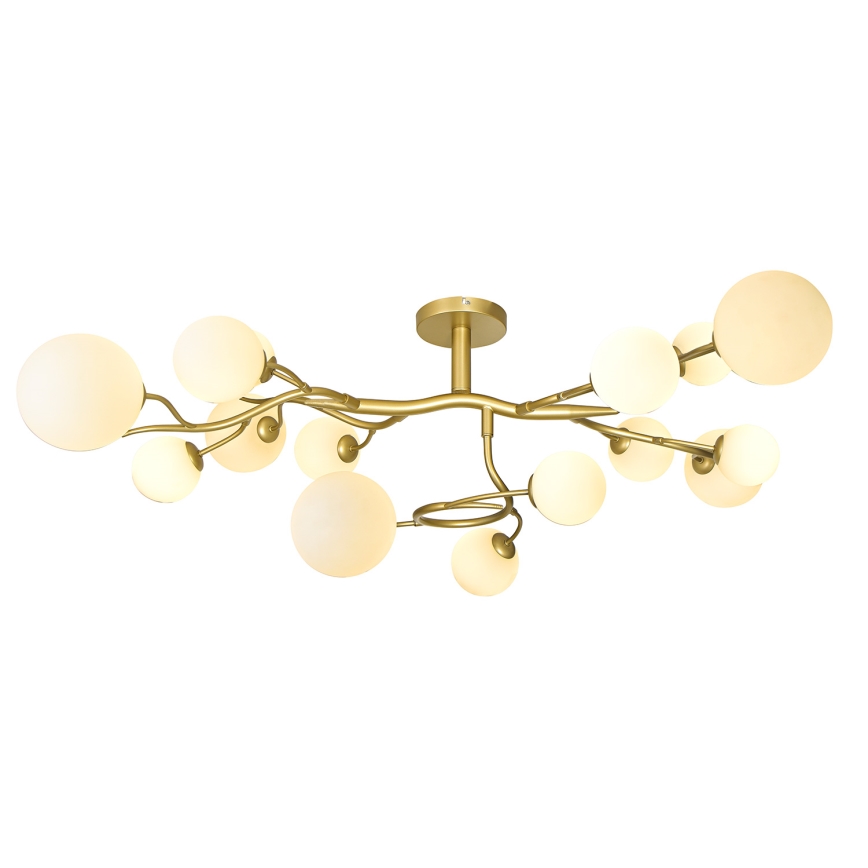 Brilagi - LED Nadgradni luster MISTEL 15xG9/3W/230V zlatna/bijela