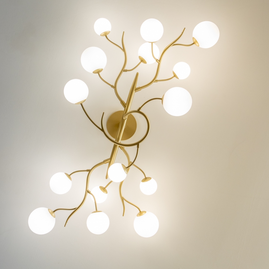 Brilagi - LED Nadgradni luster MISTEL 15xG9/3W/230V zlatna/bijela