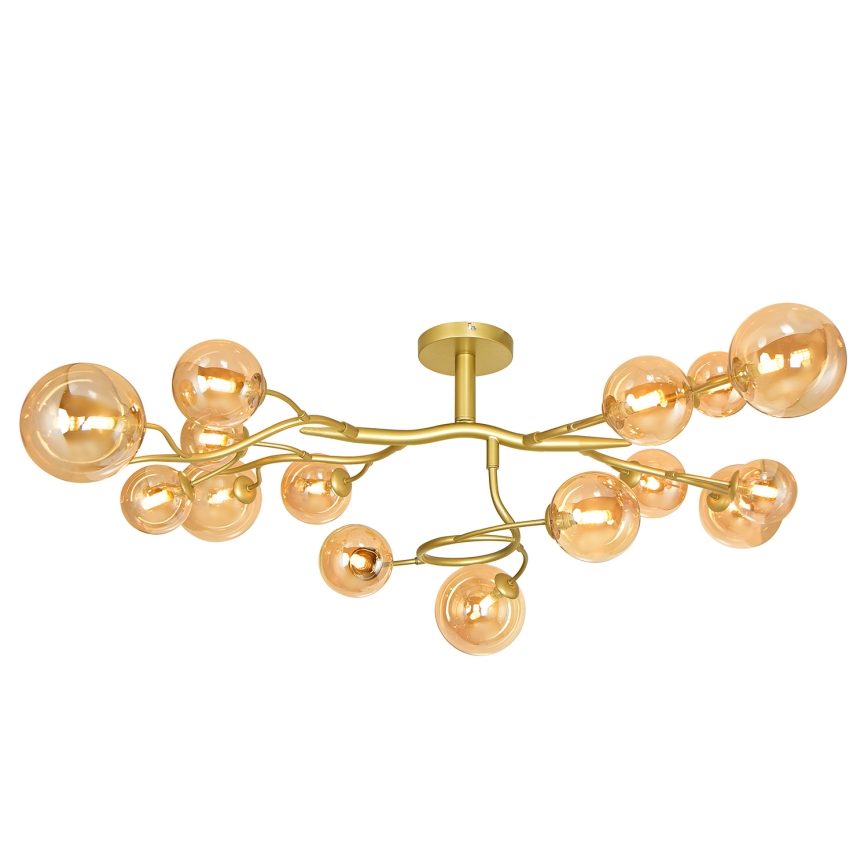 Brilagi - LED Nadgradni luster MISTEL 15xG9/3W/230V zlatna