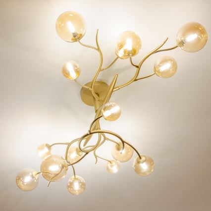 Brilagi - LED Nadgradni luster MISTEL 15xG9/3W/230V zlatna