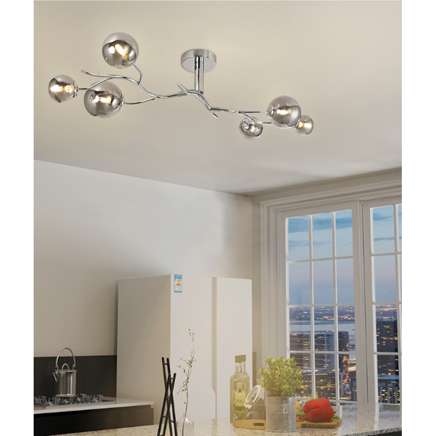 Brilagi - LED Nadgradni luster MISTEL 6xG9/3W/230V sjajni krom/dimna