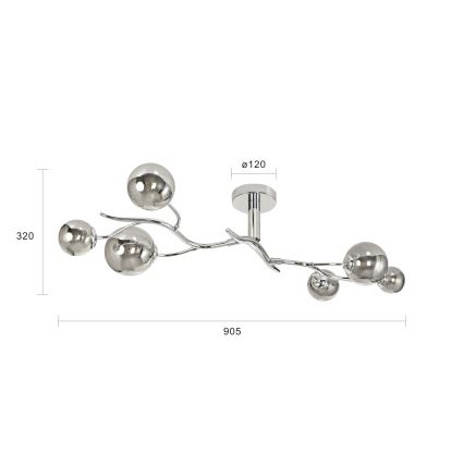 Brilagi - LED Nadgradni luster MISTEL 6xG9/3W/230V sjajni krom/dimna
