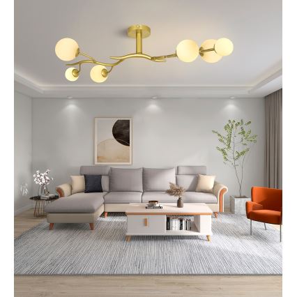 Brilagi - LED Nadgradni luster MISTEL 6xG9/3W/230V zlatna/bijela