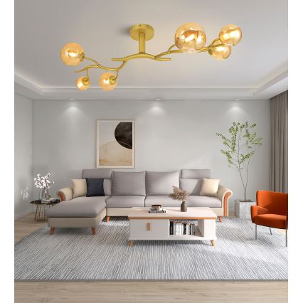 Brilagi - LED Nadgradni luster MISTEL 6xG9/3W/230V zlatna