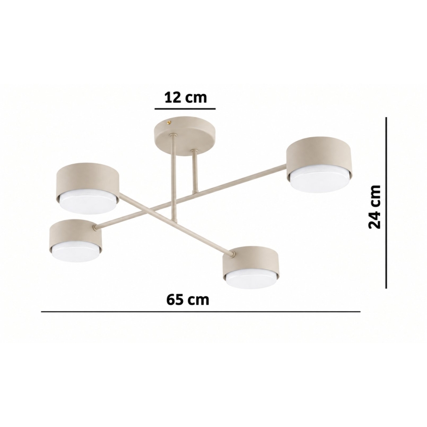 BRILAGI - LED nadgradni luster MONO 4xGX53/30W/230V bež