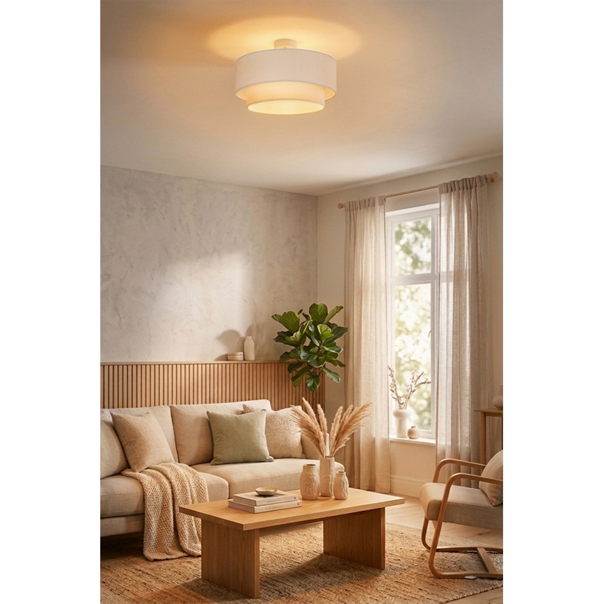 Brilagi - LED nadgradni stropni luster BOHO ECO 1xE27/10W/230V Ø 40 cm krem