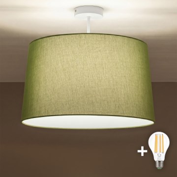 Brilagi - LED nadgradni stropni luster CERIA 1xE27/60W/230V pr. 45 cm bijela/zelena