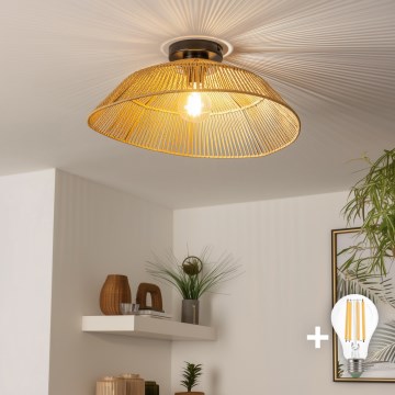Brilagi - LED nadgradni stropni luster CERIA BOHO 1xE27/40W/230V Ø 50 cm smeđa
