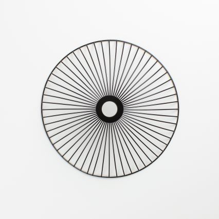 Brilagi - LED nadgradni stropni luster CERIA WIRE 1xE27/40W/230V promjer 26 cm crna/hrast