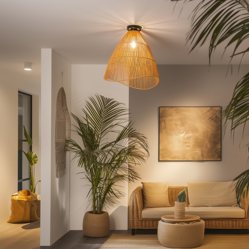 Brilagi - LED nadometni luster CERIA BOHO 1xE27/40W/230V Ø 50 cm smeđa