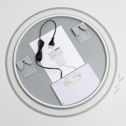 Brilagi - LED grijano kupaonsko ogledalo AVA ECO LED/11,5W/230V Ø 60 cm IP44 CRI 90 prigušivo + CCT