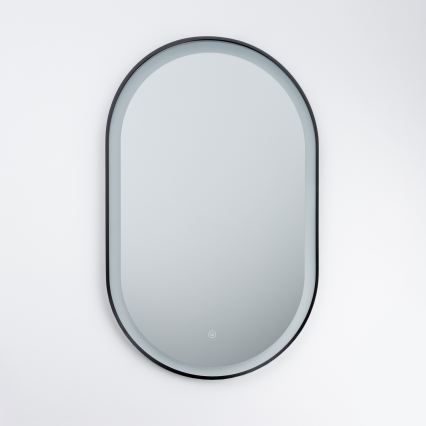 Brilagi - LED kupaonsko ogledalo CANZO LED/25W/230V 50x80 cm crno IP44 CRI 90 prigušivo + CCT