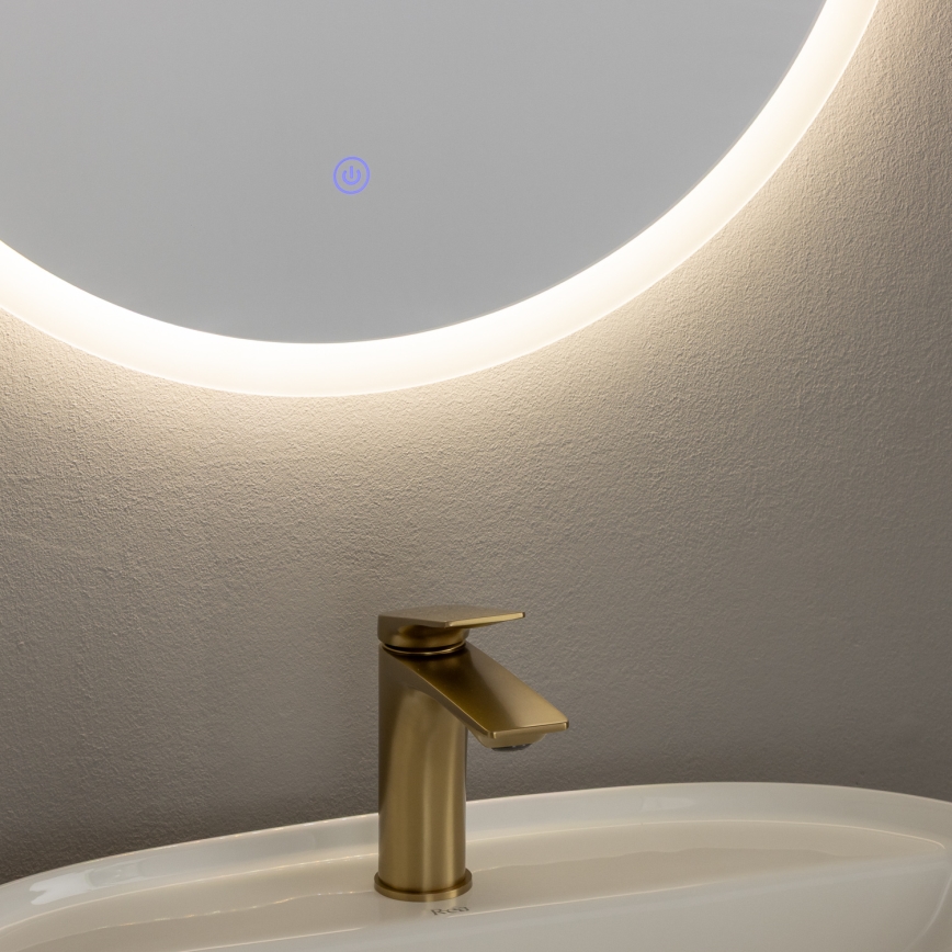 Brilagi - LED kupaonsko ogledalo CUNEO LED/19W/230V ø 60 cm IP44 CRI 90 prigušivo + CCT