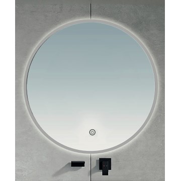BRILAGI - LED ogledalo za kupaonicu VENA SILVER LED/19W/230V Ø 60 cm IP44 CRI 90 prigušivo + CCT