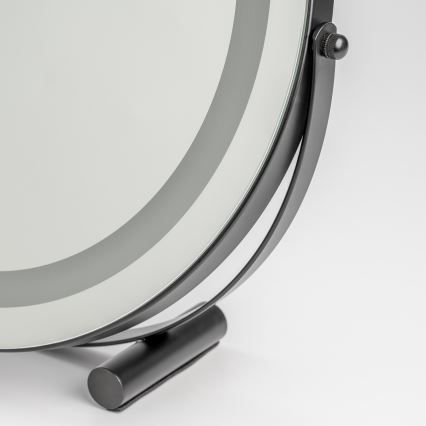 BRILAGI - LED prigušivo ogledalo za šminku CALIFORNIA LED/17W/230V 3000/4000/6500K pr. 42 cm crna