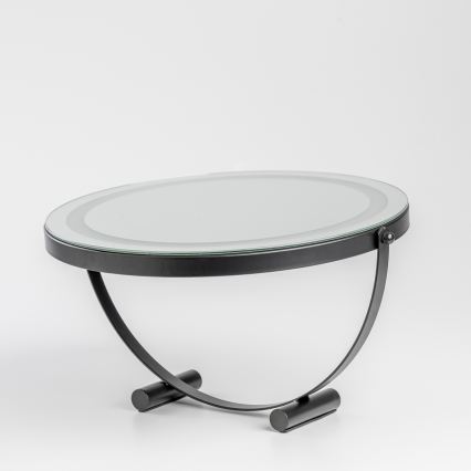 BRILAGI - LED prigušivo ogledalo za šminku CALIFORNIA LED/17W/230V 3000/4000/6500K pr. 42 cm crna