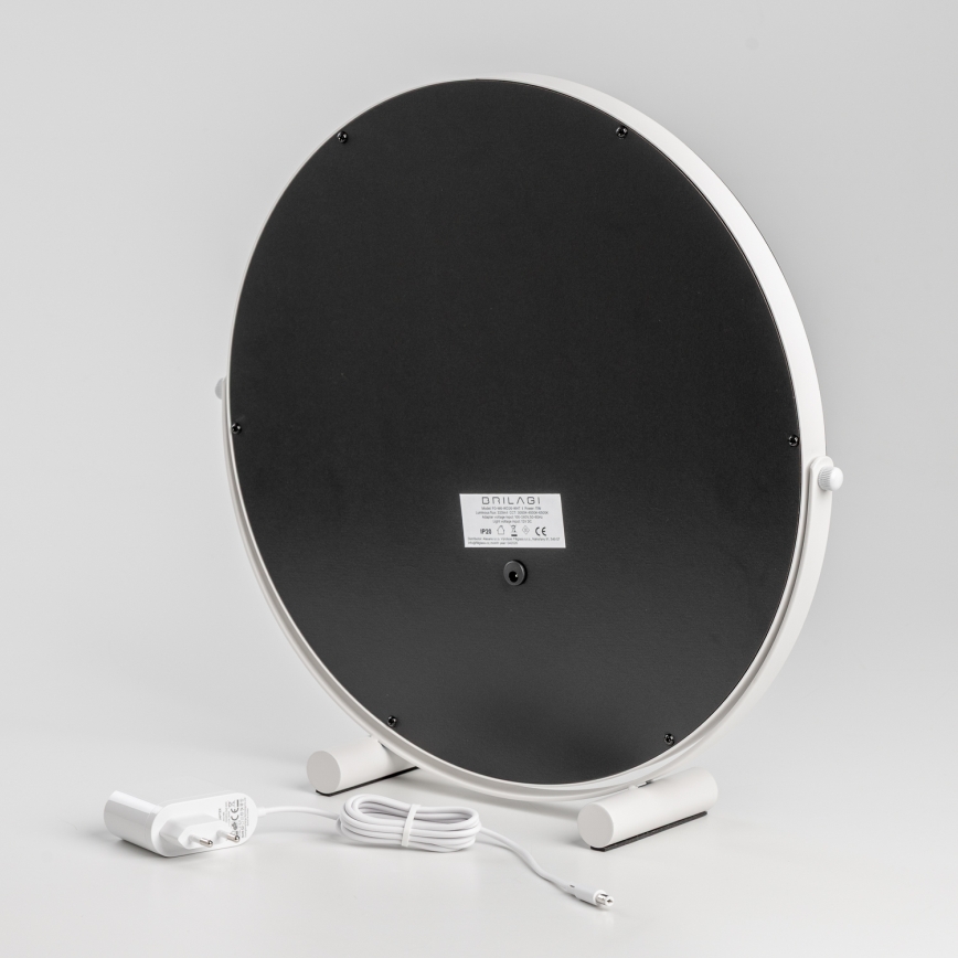 BRILAGI - LED ogledalo za šminkanje s prigušivanjem CALIFORNIA LED/17W/230V 3000/4000/6500K Ø 42 cm bijela