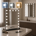 BRILAGI - LED ogledalo za šminkanje s prigušivanjem HOLLYWOOD LED/15W/230V CCT + 2x USB 55x77 cm crna