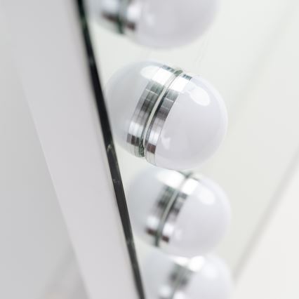 BRILAGI - LED Prigušivo make-up ogledalo HOLLYWOOD LED/15W/230V CCT + 2x USB 55x77 cm bijela