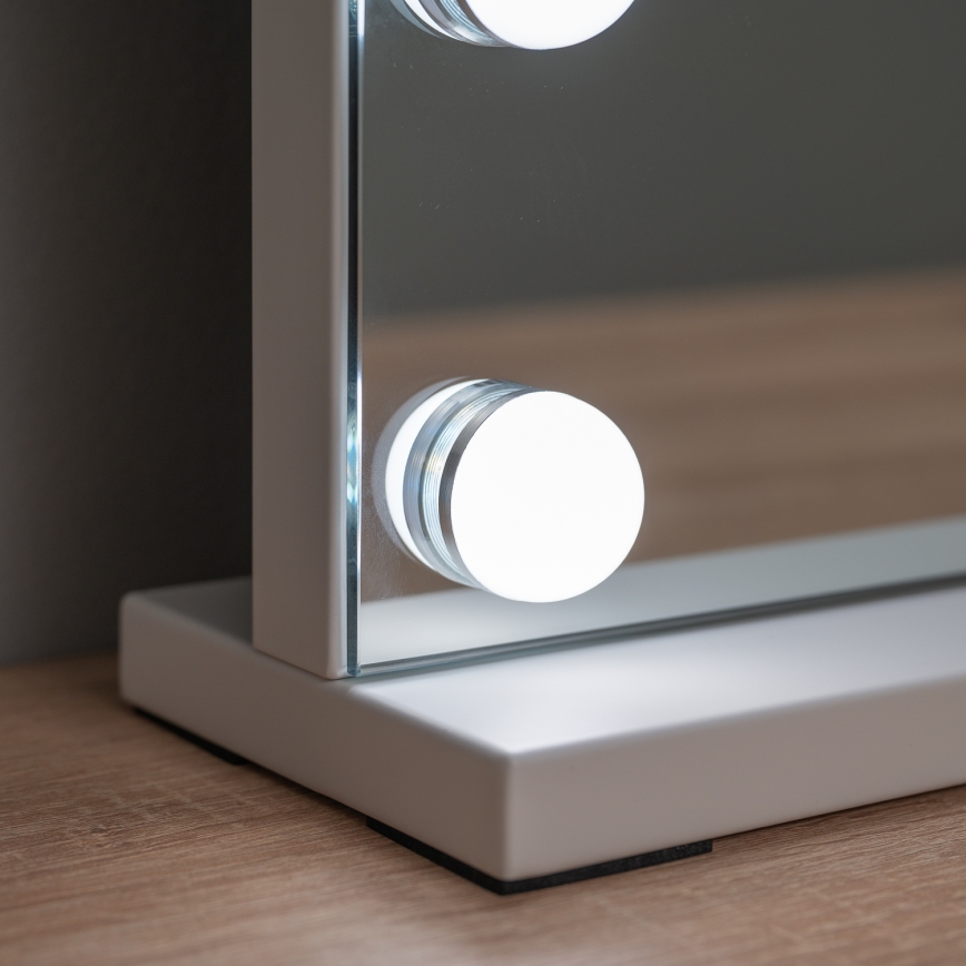 BRILAGI - LED Prigušivo make-up ogledalo HOLLYWOOD LED/15W/230V CCT + 2x USB 55x77 cm bijela