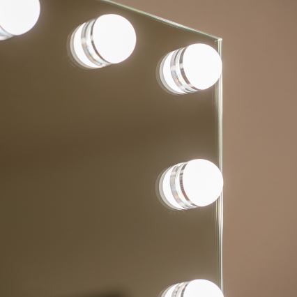 BRILAGI - LED Prigušivo make-up ogledalo HOLLYWOOD LED/15W/230V CCT + 2x USB 55x77 cm bijela