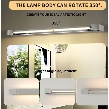 Brilagi - LED rasvjeta za kupaonsko ogledalo AQUA LINE LED/24W/230V 90 cm IP44 sjajni krom CRI 90