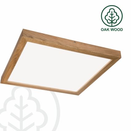 Brilagi - LED Stropna svjetiljka za kupaonice WOODY FRAME LED/40W/230V 60x60 cm IP44 hrast