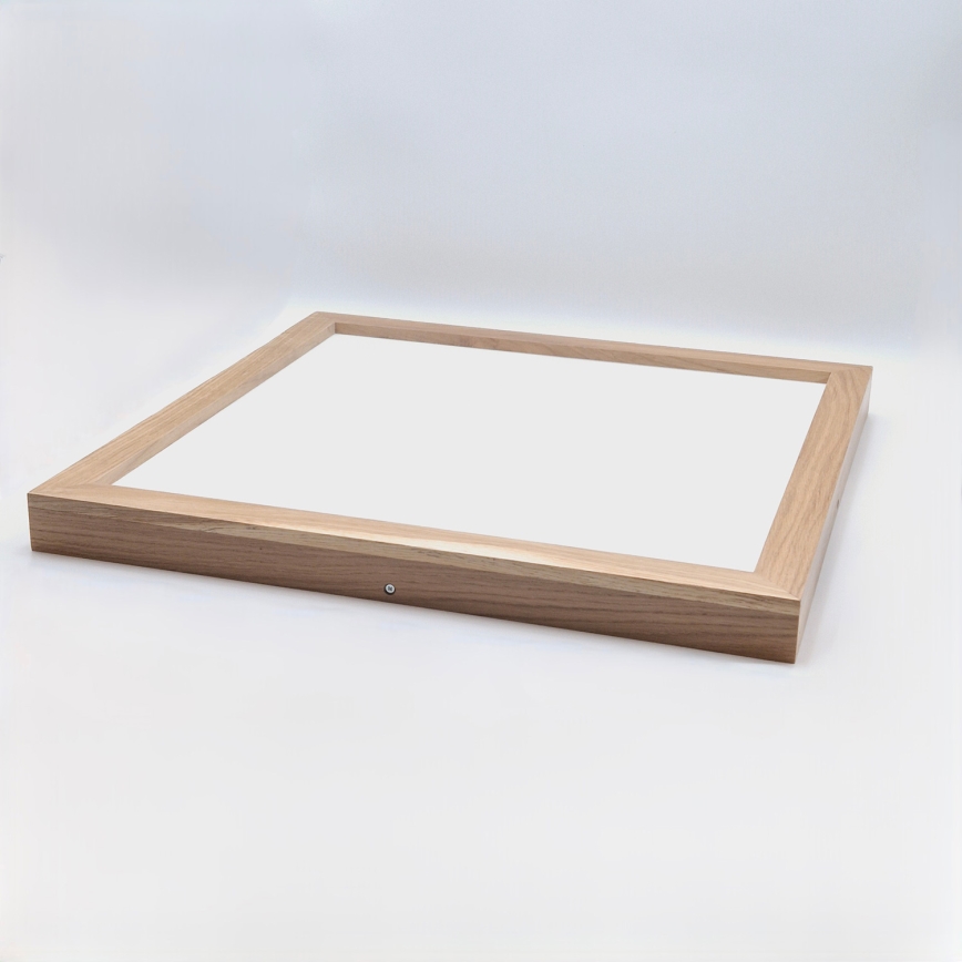 Brilagi - LED Stropna svjetiljka za kupaonice WOODY FRAME LED/40W/230V 60x60 cm IP44 hrast