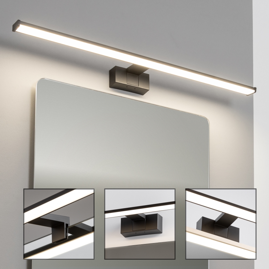 Brilagi - LED osvjetljenje za kupaonsko ogledalo 3u1 VESTRA LED/15W/230V 80 cm IP44 crno