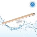 Brilagi - LED osvjetljenje za kupaonsko ogledalo 3u1 WOODY MIRROR LED/15W/230V 80 cm IP44 bijela/hrast