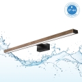 Brilagi - LED osvjetljenje za kupaonsko ogledalo 3u1 WOODY MIRROR LED/15W/230V 80 cm IP44 crna/hrast orah