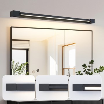 Brilagi - LED osvjetljenje za kupaonsko ogledalo AQUA LINE LED/28W/230V 100 cm IP44 crna CRI 90