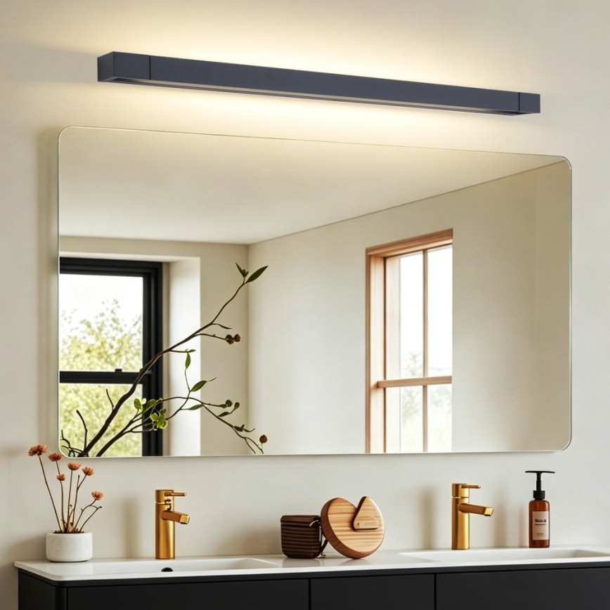 BRILAGI - LED osvjetljenje za kupaonsko ogledalo AQUA LINE LED/28W/230V 100 cm IP44 crna CRI 90