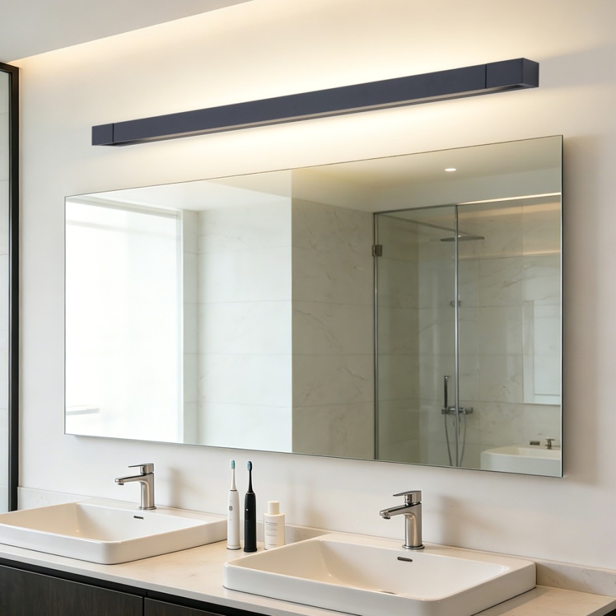 BRILAGI - LED osvjetljenje za kupaonsko ogledalo AQUA LINE LED/28W/230V 100 cm IP44 crna CRI 90