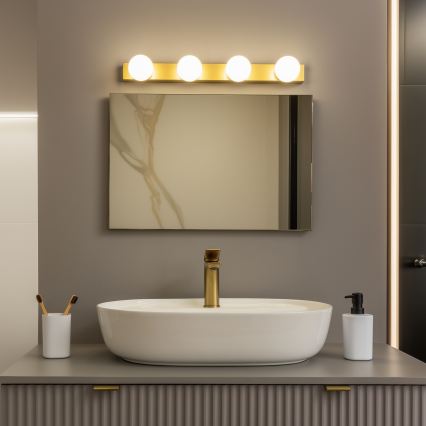 Brilagi - LED osvjetljenje za kupaonsko ogledalo HOLLYWOOD 4xLED/3W/230V 53 cm IP44 zlatna