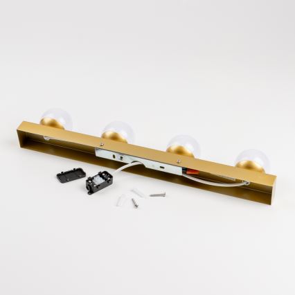 Brilagi - LED osvjetljenje za kupaonsko ogledalo HOLLYWOOD 4xLED/3W/230V 53 cm IP44 zlatna