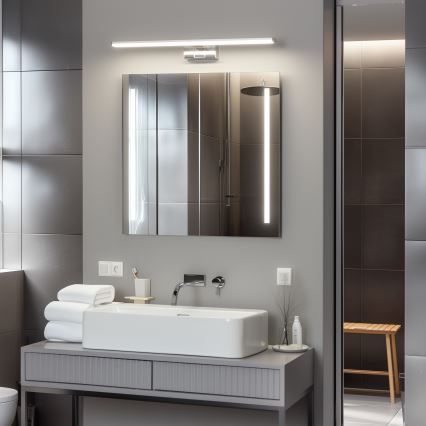 Brilagi - LED kupaonsko osvjetljenje za ogledalo 3u1 VESTRA LED/12W/230V 60 cm IP44 sjajni krom