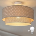 Brilagi - LED plafonjera BOHO BOBO 1xE27/60W/230V Ø 40 cm, točkasti uzorak, bež/krem
