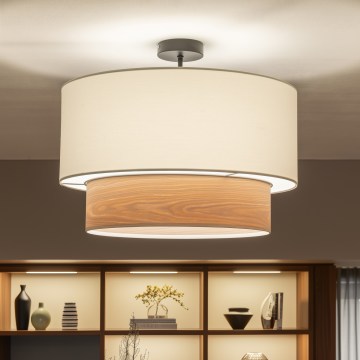 Brilagi - LED plafonjera CERIA 1xE27/60W/230V Ø 50 cm crna/bijela/bež