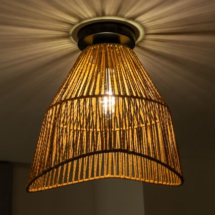 Brilagi - LED plafonjera CERIA BOHO 1xE27/40W/230V Ø 30 cm smeđa