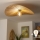 Brilagi - LED plafonjera CERIA BOHO 1xE27/40W/230V Ø 80 cm rafija/hrast