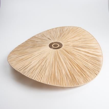 Brilagi - LED plafonjera CERIA BOHO 1xE27/40W/230V Ø 80 cm rafija/hrast