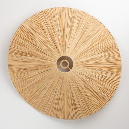 Brilagi - LED plafonjera CERIA BOHO 1xE27/40W/230V Ø 80 cm rafija/hrast
